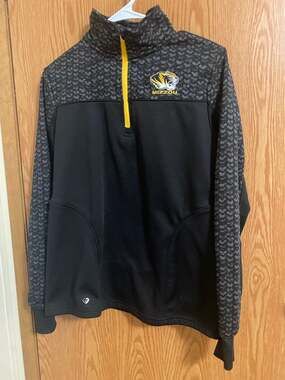 Colosseum Missouri Tigers Half Zip Pullover Jacket Medium M
